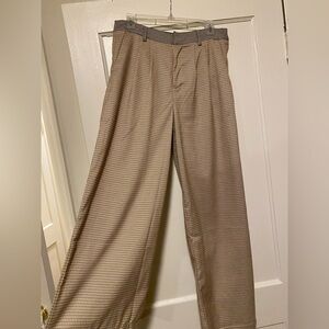 Women’s Tan Checkered Pants